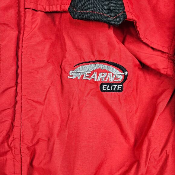 Stearns Jacket Mens M Multi-Guard Rain Parka Coat Red Nylon 8864 Dry Wear - Picture 2 of 13